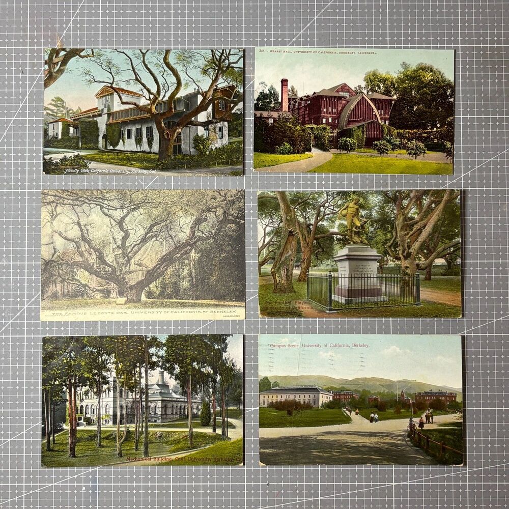 Vintage University of California Berkeley Postcards (6)